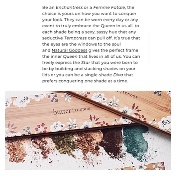 🆕 BUTTER LONDON NATURAL GODDESS EYESHADOW PALETTE Highly Pigmented DISCONTINUED - Picture 10 of 15
